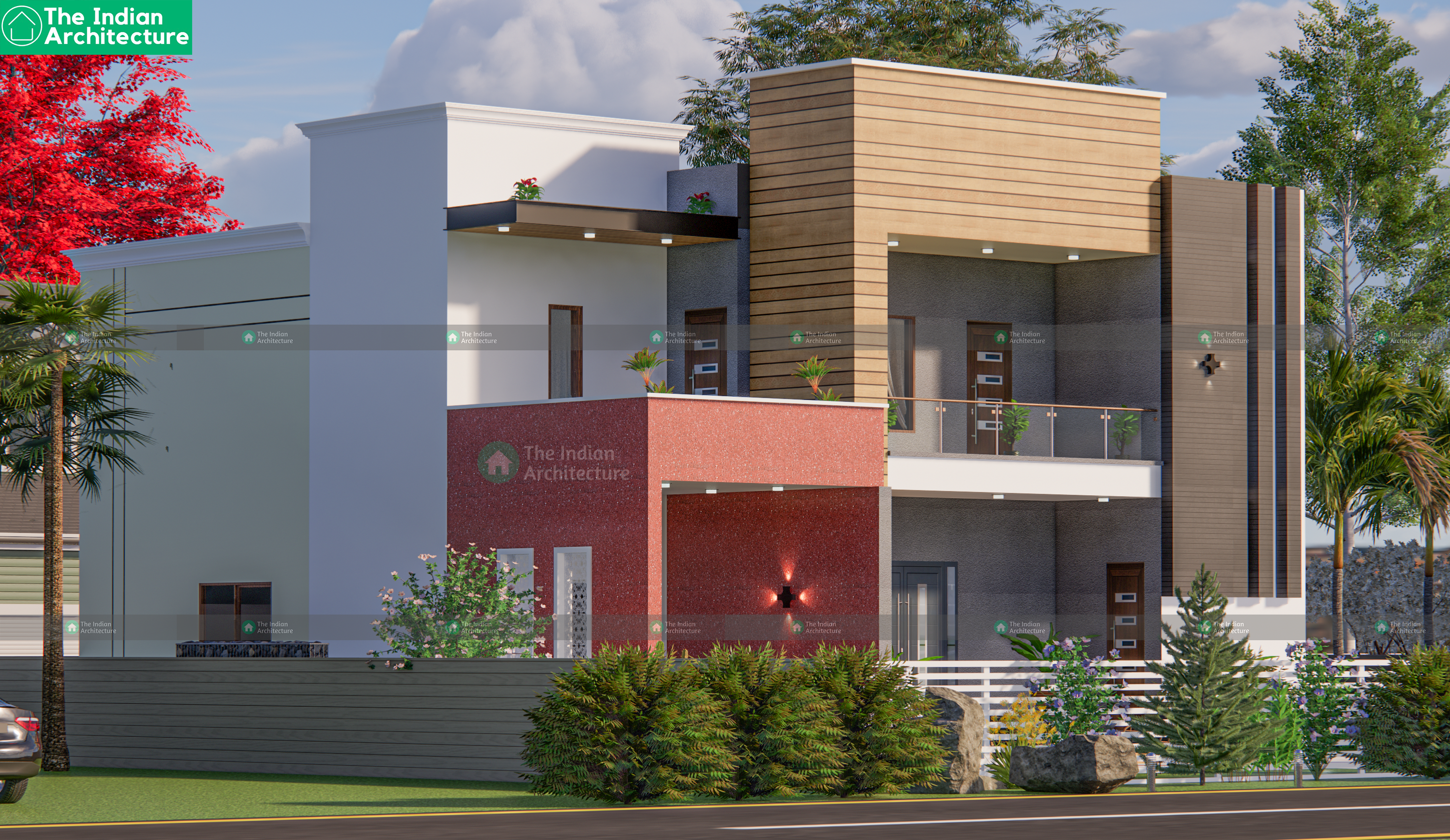 Latest 43×44 modern house design